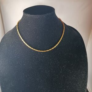 Vintage Gold Tone Y2K Choker Collar Necklace